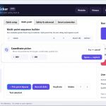 Free Auto Clicker draggable coordinate picker on the multi-point screen