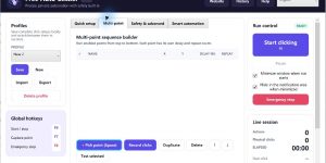 Free Auto Clicker multi-point click sequence editor