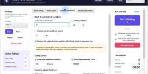 Free Auto Clicker safety limits and custom global hotkeys