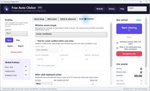 Free Auto Clicker smart automation with target window and pixel conditions